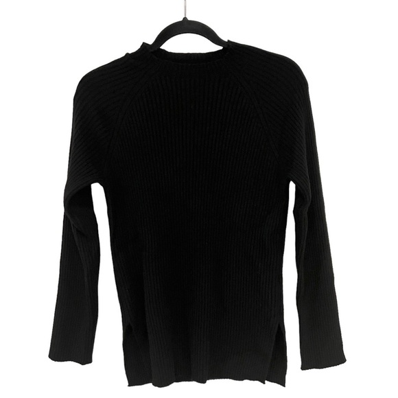 Nap Loungewear Black 100% Cashmere Rib Knit PulloverSweater & Bottoms Set NWT S - Picture 7 of 11